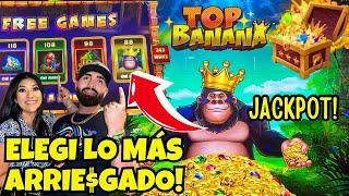  ELEGI LO MAS ARRIESGADO Y PAGÓ UN JACKPOT ! TOP BANANA SLOT MACHINE EN LAS VEGAS