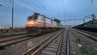 Dangerous 160 kmph GATIMAN EXPRESS attacks Asaoti -India's FASTEST Train- Indian Railways