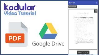 Kodular - View PDF From Google Drive Without Extension