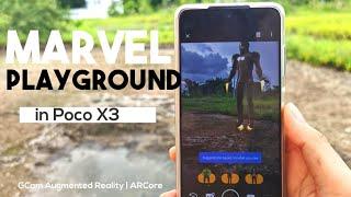 Marvel playground in Poco X3 NFC | GCam Augmented Reality