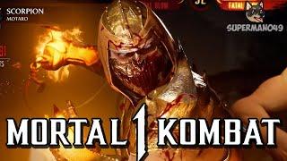The LEGENDARY GOLD Scorpion! - Mortal Kombat 1: "Scorpion" Gameplay (Motaro Kameo)