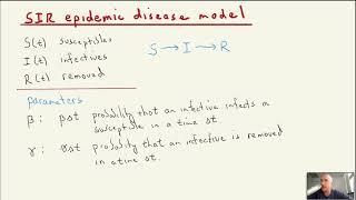 SIR model of an epidemic disease | Differential Equations for Engineers