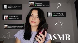 ASMR | Taylor Swift but make it asmr (favorite lyrics whispered)