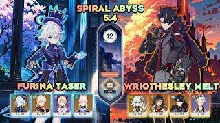 C0 Furina Taser & C0 Wriothesley Melt | Spiral Abyss 5.4 Floor 12 3 Star | Genshin impact