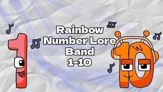 Rainbow Number Lore Band 1-10