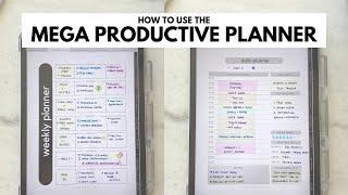 How to Use the Mega Productive Planner | The Werk Life Shop