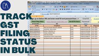 Track GST Filing status in bulk