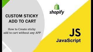 Sticky Add to Cart | How to Create Custom Sticky Add to Cart | Sticky Add to Cart App in Shopify