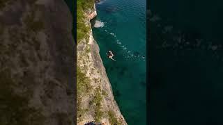 Daring Jump In The Ocean From High Place #shorts #youtubeshorts #travel #jump