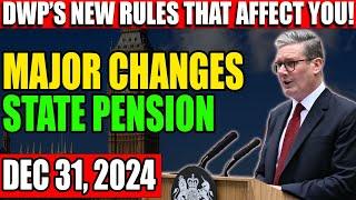 UK STATE PENSION ALERT: DWP NEW PENSION RULES FOR JANUARY 2025: WHAT YOU NEED TO KNOW?