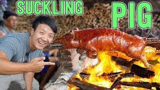 Crispy, SUCKLING WHOLE ROASTED PIG!! Babi Guling in BALI