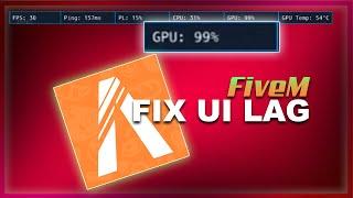 Fivem | FIX UI LAG when GPU is HIGH [on usage] xD |