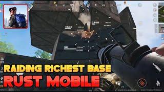 Rust Mobile - Raiding Richest Base on Rust Mobile