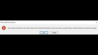 sorry microsoft office cannot start because the software protection