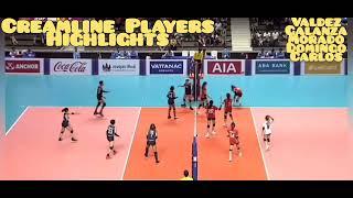 CREAMLINE PLAYERS HIGHLIGHTS :Philippines Versus Singapore