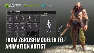 Turn ZBrush Models to Animated 3D Characters with Mocap Animations from ActorCore Asset Store