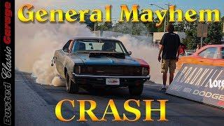 Mike Finnegan CRASHES General Mayhem at Roadkill Nights -  Hellcat powered Dodge Charger