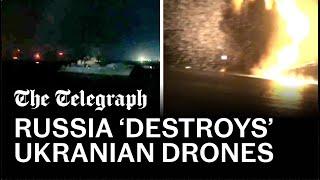 Ukrainian drones attack Putin's Black Sea naval base