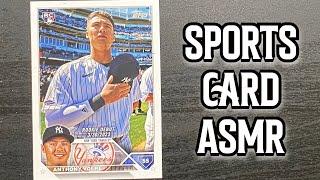 ASMR SOUNDS | Rating a baseball card | Sports Card ASMR