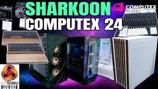 Computex 2024: SHARKOON - Wooden Keyboards, Cases, Coolers - more