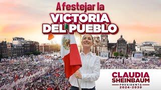 Victoria en el Zócalo de la Ciudad de México