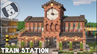 Minecraft : How To Build A Train Station!