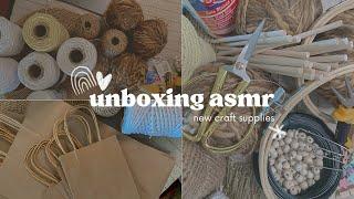 asmr unboxing craft supplies | no talking | small business owner | sohomelo