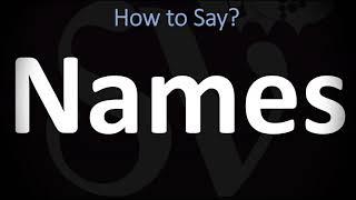 How to Pronounce Names? (CORRECTLY)