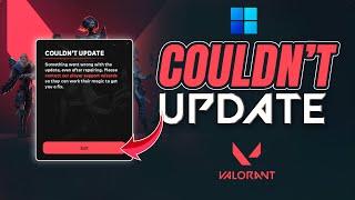 How to Fix Could Not Update Valorant Error on PC | Valorant Update Fail