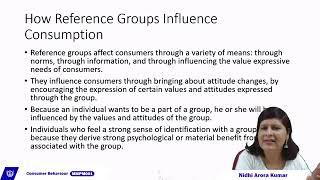 21. Reference group influence MMPM 001 (Part- 26) consumer behavior