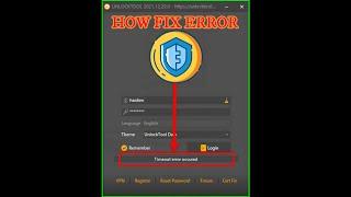 HOW FIX ***TIMEOUT ERROR OCCURED*** WHEN OPEN UNLOCKTOOL