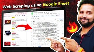 Web Scraping: Extract Data from Website using Google Sheet Formula