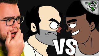 GTA 5 FRANKLIN vs TREVOR the RAP BATTLE!