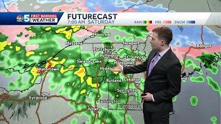Video: Another mild day today followed by wet weather this weekend (3-18-22)