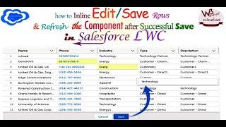 Inline Edit/Save Field & refresh the component after successful save of record in Salesforce LWC