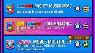 Daily Modes + Party Rumble / 3 in 1 / color climb & moves multiplier & mighty mushrooms #matchmaster