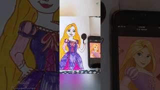 Rapunzel drawing  #littleart #rapunzel #disney #trending #youtubeshorts