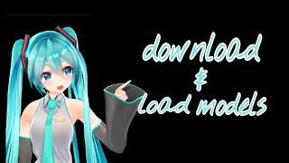 How to download and load an MMD Model