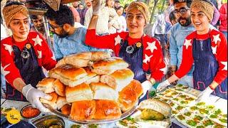 Most Viral Vada Pav Girl Selling 50000 Vada Pav Daily In Delhi Rs. 50/- Only l Delhi Street Food