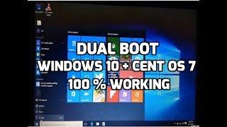 How to Dual Boot CentOS 7  & Windows 10