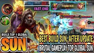 SUN REVAMP BRUTAL !! BEST BUILD SUN 2021 AFTER UPDATE - BUILD SUN TERSAKIT MOBILE LEGENDS