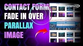 Divi Theme Contact Form Fade In Over Parallax Image On Scroll 