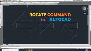 Rotate Command in AutoCAD | AutoCAD Tutorials for Beginners