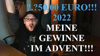 ?.?50,00 Euro!!! 2022 Adventskalender Gewinnspiele (Ausbeute)!!!