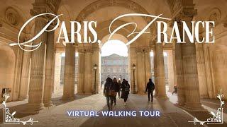 Paris, France Virtual Walking Tour | Rue du Rivoli to the Musée du Louvre [4K]