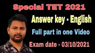 special tet 2021/answer key/English