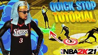 How to QUICK STOP/SPEEDBOOST GLITCH TUTORIAL + HANDCAM in NBA 2K21! Best DRIBBLE MOVES NBA 2k21