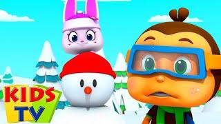 Haluatko rakentaa lumiukon | Sarjakuvavideo lapsille | Kids Tv Suomi | Lasten koulutusvideoita