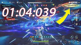 ONLY 01:04:039 SECOND! Giant Arachnid BOSS | Battlefield of Time Ss3 W4 | [Solo Leveling: Arise]