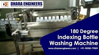 180 Degree Indexing Bottle Washing Machine | Bottle Washing Machine manufacturers | Dhara Engineers